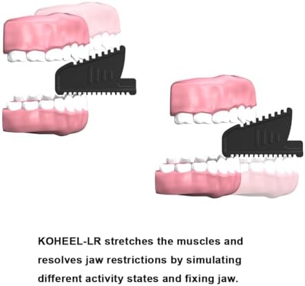 KOHEEL LR Jaw Relief Device for TMJ Pain, Jaw Tension, Teeth Grinding & Clenching, Headaches, and Limited Jaw Mobility – Passive Stretching Solution for Jaw Muscle Relaxation (1 Pack)