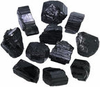 Black Tourmaline Crystals, Bulk Crystals, Crystals and Healing Stones, Rocks for Tumbling, Amathesis Crystal, Raw Crystals Bulk, Calcite Crystal for Decoration, Wicca, Reiki, Chakra, Energy(1LB)