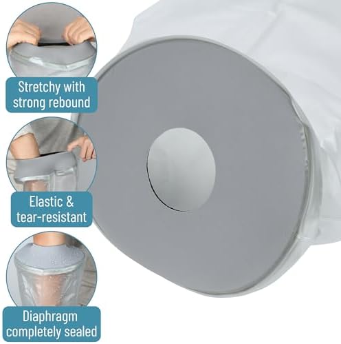 DR JK- Adult Long Arm Cast Covers for Shower, Waterproof Long Protector Cover Soft Comfortable, Reusable Elastic Cast Bag for Bandage, Wound Care Supplies, After Surgery Gifts