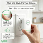 New Universal Energy-Saving Box, Reduce Electricity Bills, Plug-and-Play, Power Factor Corrector for Home and Office Use