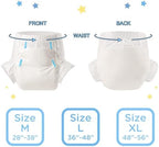 Littleforbig Adult Diaper 10 Pieces - ABDry White Diapers (X-Large 48"-56")