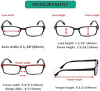 Eyekepper Readers 5-Pack Classical Rectangular Spring-Hinges Reading Glasses Include 2pcs Computer Glasses +1.5