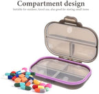 iplusmile Weekly Pill Organizer Portable Small Gray Medicine Case 7-Day 3-Times Daily Compartment Holder Travel Pill Box for Supplements and Medication