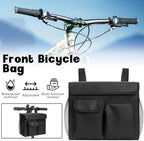 Electric Scooter Basket - Convenient Mobility Scooter Bag With 14-In Laptop Pocket and Cup Holders, Easy Installation for Bike, Mobility Scooter Accessories for Adults