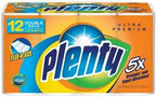 Plenty Ultra Premium 2-Ply Paper Towels, 5X Stronger Super Absorbent Strong & Durable Flex-A-Size (12 Double Rolls, 110 Half Sheets Per Roll, 11" x 5.9" Each Half Sheet)