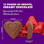 Madelaine Milk Chocolate Mini Hearts Individually Wrapped in Red Foil - Easter Candy Basket Fillers for Gifts & Treat Bags, 12 oz