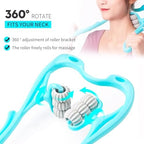 Neck Massager, Neck Massager with 6 Roller Balls for Pain Relief, Shoulders and Legs…