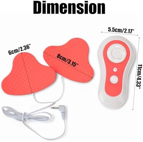 BuleVina Electric Breast Massager for Women – Chest Enlargement Enhancer and Lift Care with Hot Compress Function, USB Waterproof Stimulators to Enlarge and Augmentation