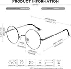 KANASTAL Polarized Round Sunglasses for Women Men Circle Hippie Style Sun Glasses UV400 Protection Halloween Cosplay