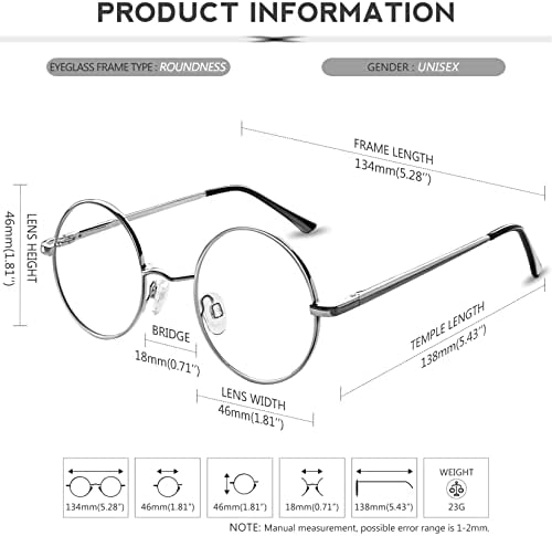 KANASTAL Polarized Round Sunglasses for Women Men Circle Hippie Style Sun Glasses UV400 Protection Halloween Cosplay
