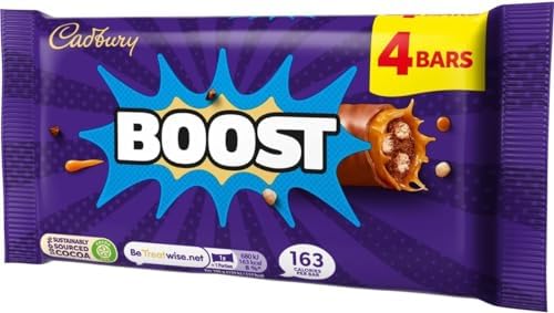 Cadbury Milk Chocolate Bar Boost Multipack 4 x 34g