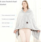 SNZ USB Portable Heated Electric Blanket - Cordless Heated Throw Blanket with 10000mAh Power Bank for Home, Office, Travel, Camping, 3 Heat Settings, Fast Heating, Winter Gifts for Women and Men