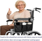 Wheelchair storage bag Wheelchair suspension bag armrest suspension bag Elderly walking aid suspension bag Disabled walking aid manual crutch suspension bag Rehabilitation booster storage bag