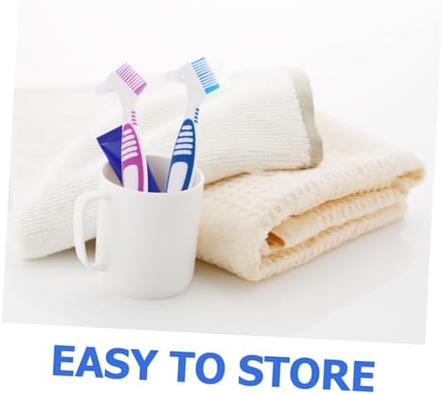FOMIYES 3PCS Dual Head Toothbrush Cleaning Tool for Elderly Soft Bristles for Gentle Oral Care Easy to Use with Mobility Teeth Cleaning Brush