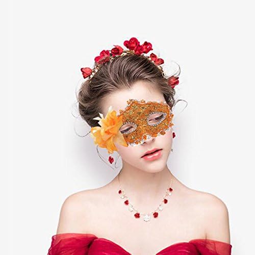 Masquerade Mask for Women Venetian Masks Christmas Women Flower Half-face Masks Eye mask Cosplay Lace mask