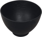 ForPro Professional Collection Silicone Mixing Bowl, Black, Flexible, Odorless, for Mixing Facials, Massage, Body & Other Products, 8 oz