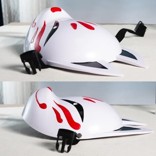Japanese Fox Huasanli Cosplay Mask Adult Tengu Sakuras Full Size Halloween Party Props