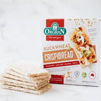 Orgran Gluten Free Toasted Buckwheat Crispibread | Organic Buckwheat Crispbread Vegan friendly made with purity | Egg-Free, Dairy-Free | Low Carb Crisp Bread Suitable for food allergies - Pack of 6