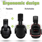 Yunsailing 4 Pcs Nrr 28db Noise Reduction Ear Protection Hearing Protection Muffs Foldable Headphones for Shooting