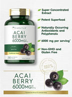 Carlyle Acai Berry Capsules | 250 Count | Non-GMO & Gluten Free Acai Berry Extract