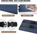 Wheelchair Leg Rest Support Pad with Removable Faux Sheepskin Cover, 16" All-Season Leg Rest Cushion for Seniors, &Warm Fleece Sleeve Set, Prevents Feet Sliding, Ideal Care Gift for Disabled