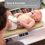 Greater Goods Baby Scale for Weighing Newborns – Digital Infant Scale with Tray, Hold Function for Baby Movement, Accurate Baby Scale for Home Use, 66 lb Capacity