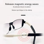 NILZA Progressive Multifocal Reading Glasses Rimless Computer Readers Bifocal Eyeglasses Frameless Presbyopic Glasses 1.5 (Color : Black, Size : 2.0X)