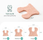Welnove U-Shaped Felt Callus Pads, 36-Pc Pack – Self-Adhesive Cushions to Prevent Rubbing & Relieve Pain