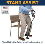 StrongArm Comfort Cane + Self Standing Lightweight Adjustable Walking Cane + Stabilizes Wrist & Provides Extra Support & Stability + Ergonomic Forearm Grip + Canes for Men & Women