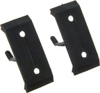 Carlisle FoodService Products Roll 'N Grip Plastic Broom Holder Wall Mount, Bathroom Organizer, Kitchen Organizer with Quick Release for Kitchen, Restaurant, Home, 1.75 Inches, Black, (Pack of 12)