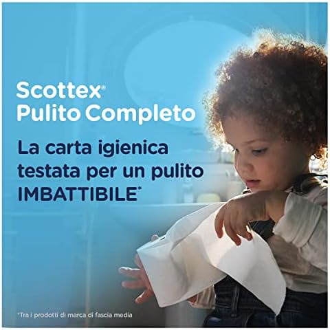 Scottex Clean Complete Hygienic Paper, Pack of 36 Maxi Rolls - 3620 Gr
