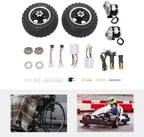 Motor Drive Air Wheel Conversion Kit, 36V 350W Wheel Chair Motor Kit Load Capacity 440.92Lbs Electric Wheels with Thumb Throttle for Electric Wheelchairs (Digital Display Throttle)