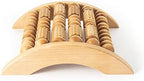 Tuuli Accessories - Wooden Foot Massager, Grooved Muscle Roller, Helps Ease Muscle Tension and Improve Blood Circulation, Natural Wood Therapy Massage Tools, 29 x 24.5 cm