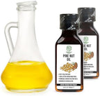 [2 PACK] Siberian Pine Nut Oil | 100% Natural Extra Virgin Cold Pressed 2x100 ml / 6.8 fl oz (2 bottles) | Unrefined Raw No-GMO Vegan | Exclusive Healthy Diet Food Grade