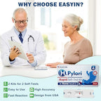 H Pylori Test Kit: 2 PCS Fast & Highly Accurate & Easy to Use & Read Helicobacter Pylori Test at Home Results in 10-15 Minutes - H-Pylori Test Kit 2 Test (2)