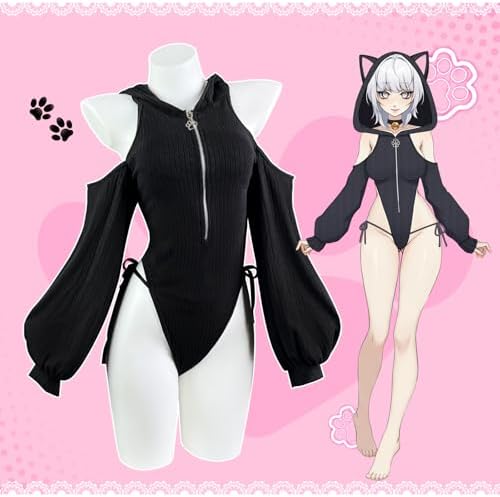 KORURACLUB Sexy Cat Maid Outfit Womens Lingerie Set Kitten Cat Claw Cosplay Sexy Sweater lingerie animal Cosplay lingerie