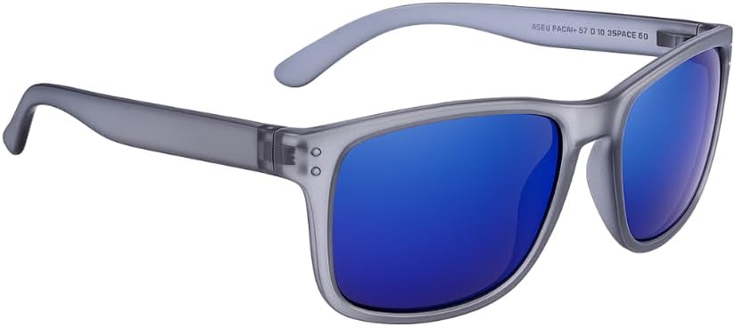 proSPORT Reader Sunglasses Blue Mirror Lenses Full Magnification Outdoor Horn Rim Golf Driving No Bifocal Line +100 to +400