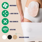 StomaSafe Plus Ostomy Support Belt (S/M) | Seamless Unisex Ostomy Hernia Belt for Physically Active Life | Soft Colostomy Bag Covers for Women & Men | Stretchy & Discrete Ostomy Pouch Covers