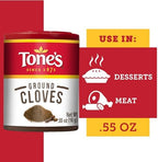 Tone's Ground Cloves, 0.55 Ounce