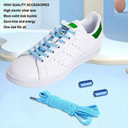 VOCOOL 6 Pairs No Tie Elastic Shoe Lace Elastic Tieless Shoelace, One Size Fits All Adult and Kids, 6 Colors