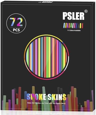 PSLER 72 PCS Spoke Skins Spoke Trim Wrap Decoration Protector Pipe Motocross Pit Dirt Bike Aaccessories
