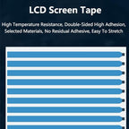 SEIWEI Blue Pull Tab Stretch Tape for Laptop LCD LED Screen Replacement Panel,Screen Adhesive Strips, Laptop Screen Rework Double Sided Tape, 171*8mm/6.73*0.31in