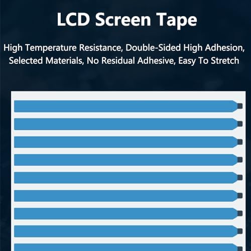 SEIWEI Blue Pull Tab Stretch Tape for Laptop LCD LED Screen Replacement Panel,Screen Adhesive Strips, Laptop Screen Rework Double Sided Tape, 171*8mm/6.73*0.31in