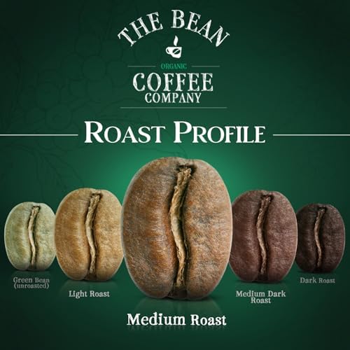 The Bean Organic Coffee Company Mocha Java, Medium Roast, Whole Bean Coffee, 16-Ounce Bag