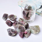 Plum Blossom Tourmaline Raw Crystals Healing Crystals Natural Rough Stones 1.2-2" for Tumbling, Fountain Rocks, Yoga, Meditation, Polishin, Gift 30