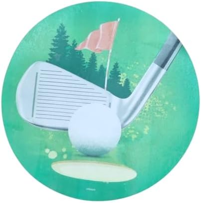 Dekora, Edible Golf Ball Cake Decoration, Edible Cake Toppers Decoration for Sports Party, Round 7.8 In, For Fondant, Cream, Buttercream and Chocolate Coating, Easy to Use, Sugar-Free