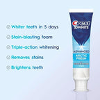 Crest 3D White Advanced Teeth Whitening Toothpaste, Arctic Fresh, 3.3 oz, Pack of 3