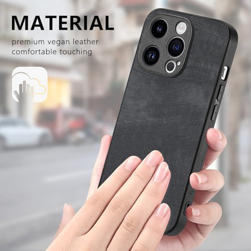 Compatible with Oppo A76 4G Case,Compatible with Oppo A76 4G CPH2375 (PU+TPU) Lens Protection Phone Cover Black
