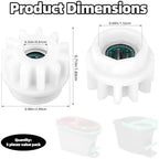 5pcs Spin Mop Bucket Gear Compatible with OCedar Easywring Bucket System, One Way Clutch Bearing Gear Sprockets Replacement Repair for Fixing Most Rotating Mop Buckets(White)