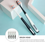 DOITOOL 4pcs Toothbrush Set Maternal Oral Care Tool with Soft Bristles for Postpartum Deep Gumline Cleaning Suitable for Pregnant Women and New Mothers Random Color